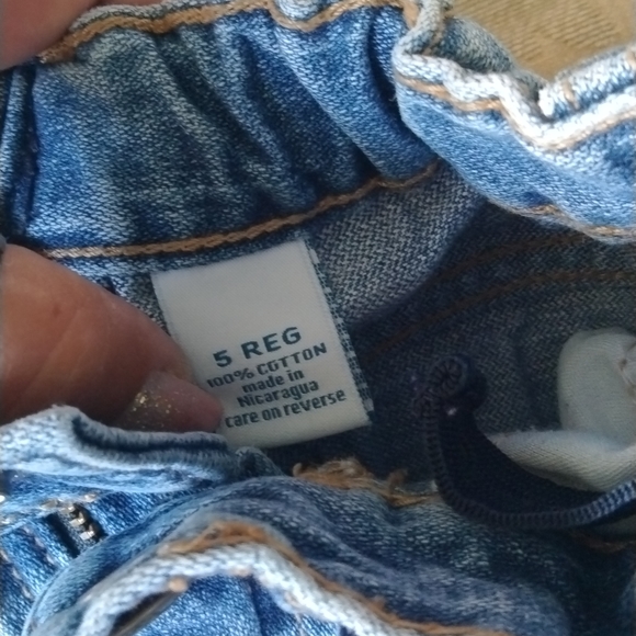 Just one you button up Sonoma blue jean boys size 5 - Picture 3 of 4